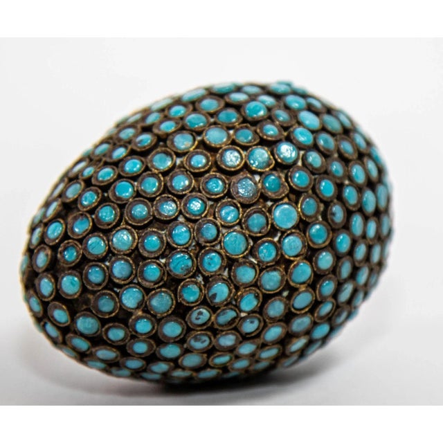 彫刻/オブジェ  - Ano egg 80x50mm turquoise Ano egg 80x50mm turquoise