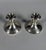 Pair of 925 silver candlesticks - weighted bases. American work, early 20th century, circa 1900. Weight: 702 grams....
