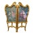 1960 French Louis XVI Gold Beech Screen Room Divider - 2 Panels For Sale