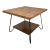 Mid 20th Century Mid-Century Modern Iron Leg Table With Swivel Top For Sale