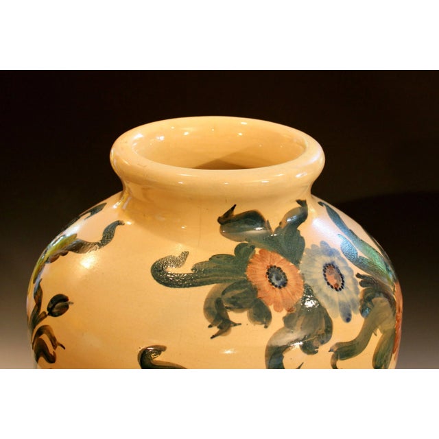 1940s Big Rrp Co Robinson Ransbottom Roseville Garden Urn Pottery Porch Floor Vase For Sale - Image 5 of 11