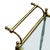 1950s Mid-Century Regency French Solid Brass & Glass Bar Cart W/ Bottle Holder For Sale - Image 5 of 11