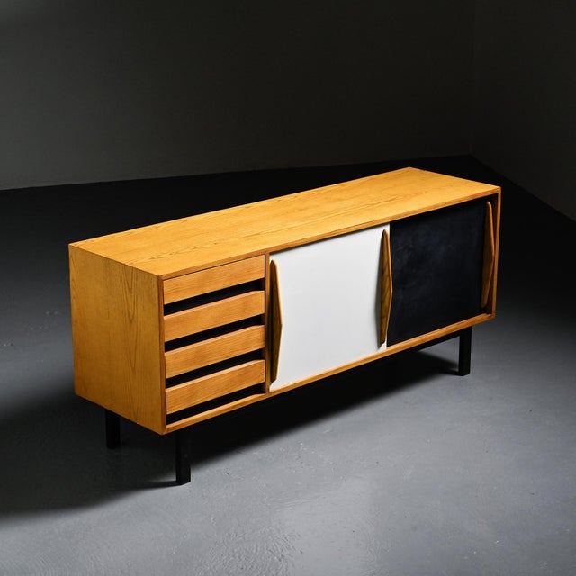 Ash Cansado Sideboard attributed to Charlotte Perriand for Steph Simon, 1960 For Sale - Image 14 of 14
