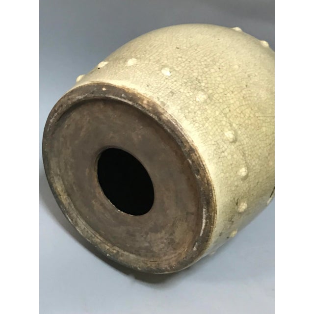 Chinese Late 20th Century Chinese Art Crackled Porcelain Garden Stool For Sale - Image 3 of 6