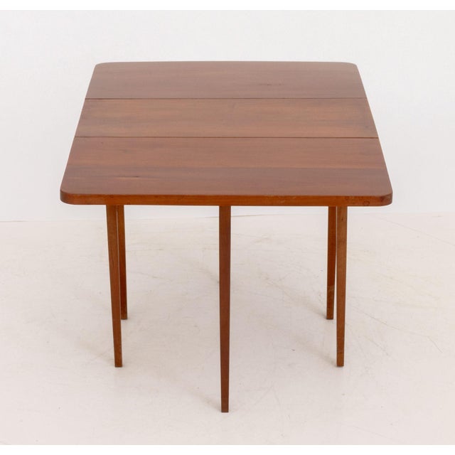 American Mid-Century Modern Diminutive Mahogany Drop-Leaf Table For Sale In New York - Image 6 of 8