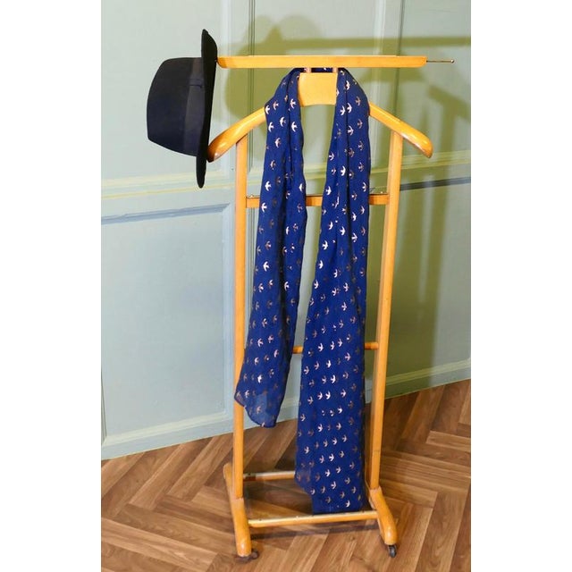 Wood Gentlemans Floor Standing Valet, 1960 For Sale - Image 7 of 8