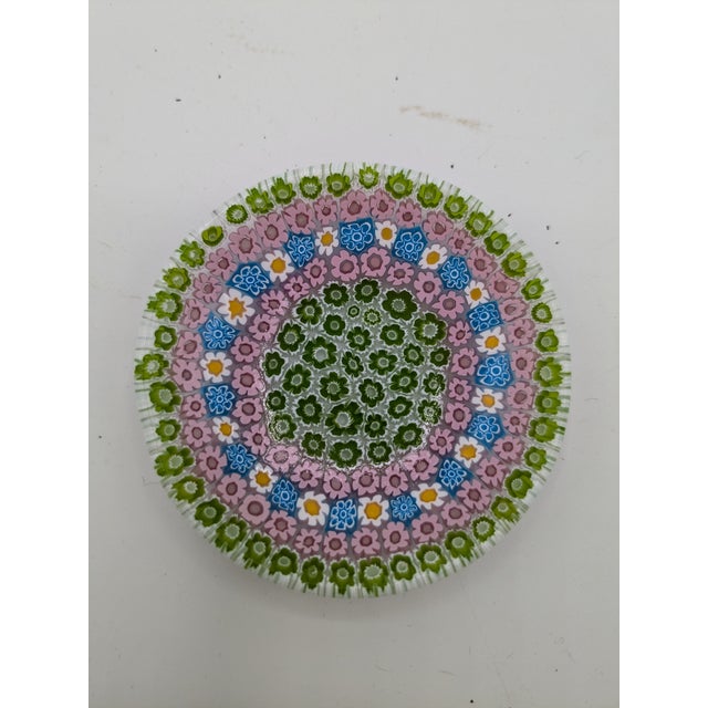 Modern Vintage Concentric Millefiori Glass Small Dish For Sale - Image 3 of 6