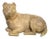Late 19th Century Antique English Terracotta Recumbent Pug Dog For Sale