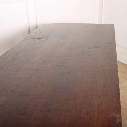 Brown Spanish Walnut Trestle Table For Sale - Image 8 of 10