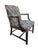 Mid 20th Century Vintage Schumacher Flamestitch Upholstered Federal Arm Chair For Sale - Image 5 of 18