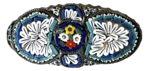 Vintage Italian Micro Mosaic Brooch - Stamped