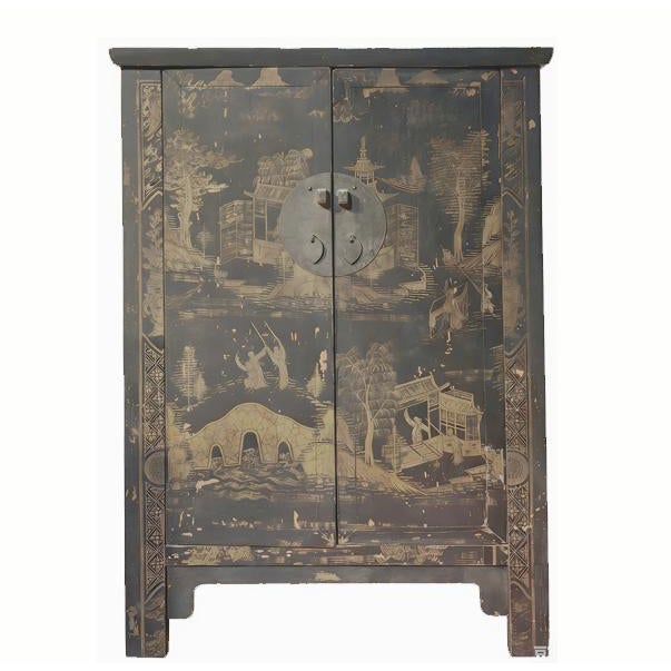 This 19th century cabinet, retrieved from the Shanxi Province in Northern China, is restored by the skilled local...