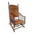 Victorian Stick and Ball Twist Frame Platform Rocking Chair For Sale