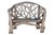 Contemporary Late 20th Century Outdoor Bench With Woven Teak Limbs For Sale - Image 3 of 7