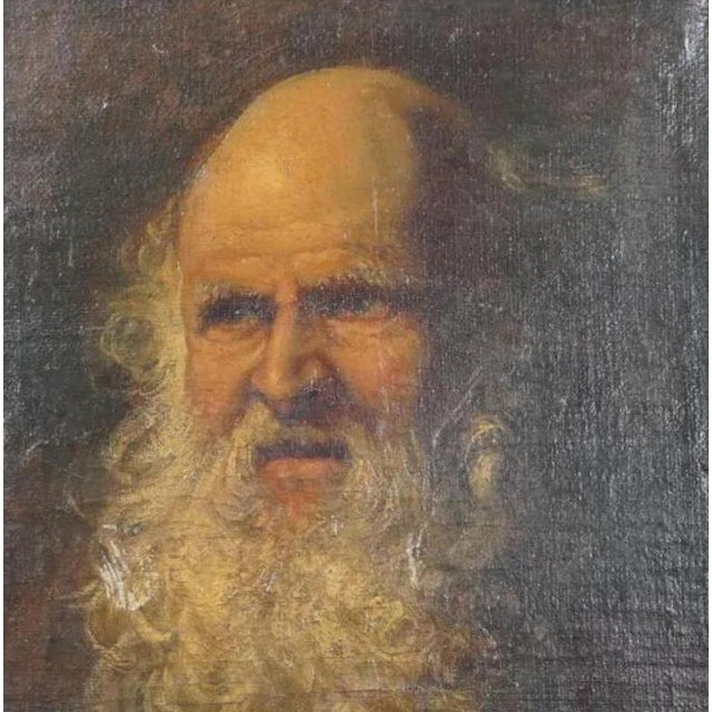 Baroque After Rubens, Portrait of a Bearded Man, 18th Century, Oil Painting on Panel, Framed For Sale - Image 3 of 6