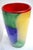 Glamorous Mid-Century Cased–Glass Block Vase With Red Interior - Makora Krosno Poland For Sale - Image 12 of 17