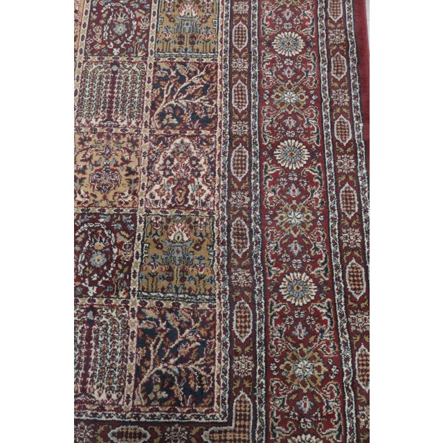 1980s Vintage Red Patterned Rug For Sale - Image 5 of 10
