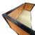 Black Vintage Black High-Gloss Lacquer Double-Caned Daybed With Custom Tiger Upholstery For Sale - Image 8 of 16