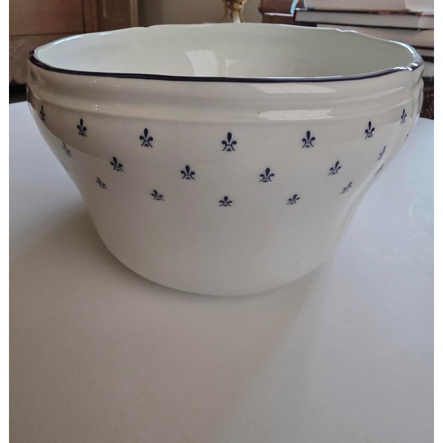 Richard Ginori Royal Blue Antico Doccia Jardiniere or Serving Bowl For Sale - Image 4 of 9