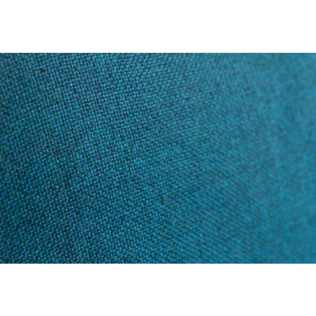Danish Modern Easy Chair in Teal Blue, 1950s For Sale - Image 13 of 18