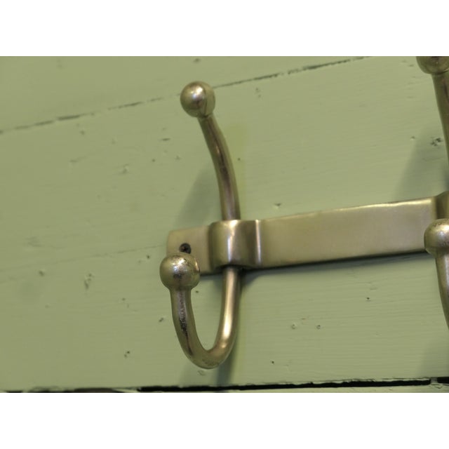 1960s Chrome Cloakroom Coat Rack with 3 Double Swan Neck Hooks, 1960 For Sale - Image 5 of 8