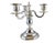 Silver-Plated Metal Candelabra, 1900s For Sale