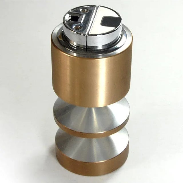 Metal Postmodern Table Lighter from Sarome, Japan, 1970s. For Sale - Image 7 of 8