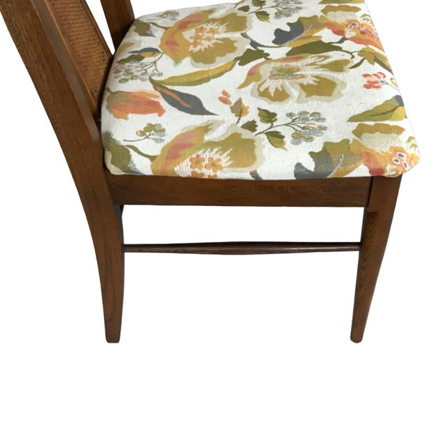 Set of 6 Sculptural Mid-Century Cane-Back Dining Chairs, Walnut For Sale - Image 18 of 18