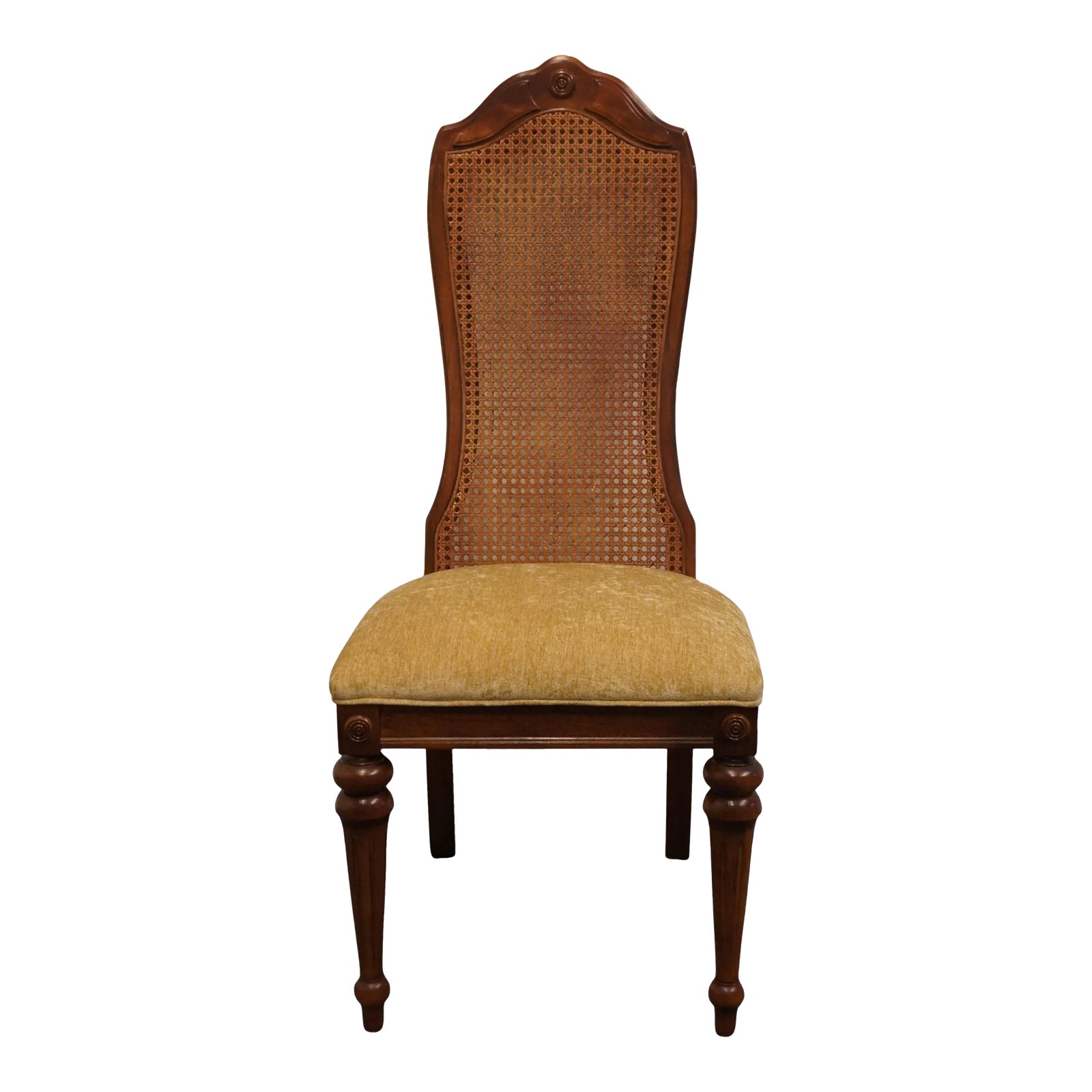 Bernhardt Furniture Country French Style Cane Back Dining Side Chair