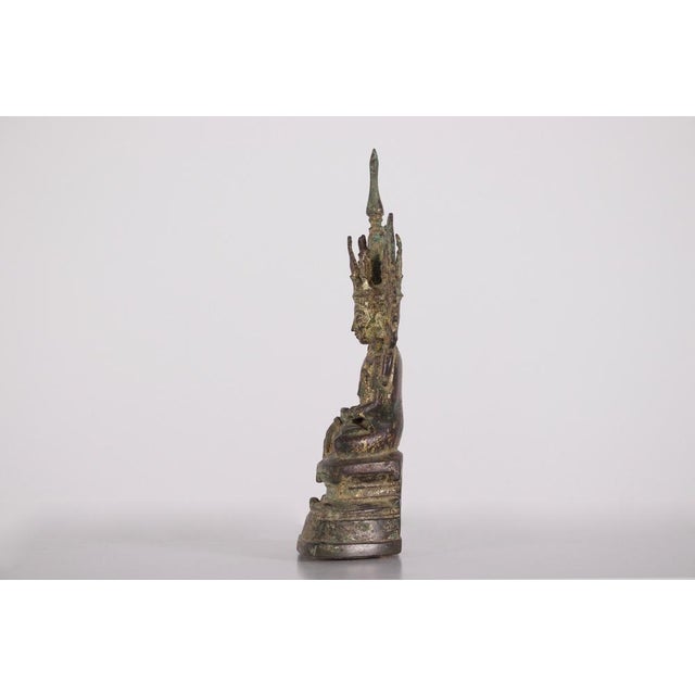 Jambupati Adorned Buddha, 1800s, Bronze For Sale - Image 4 of 10