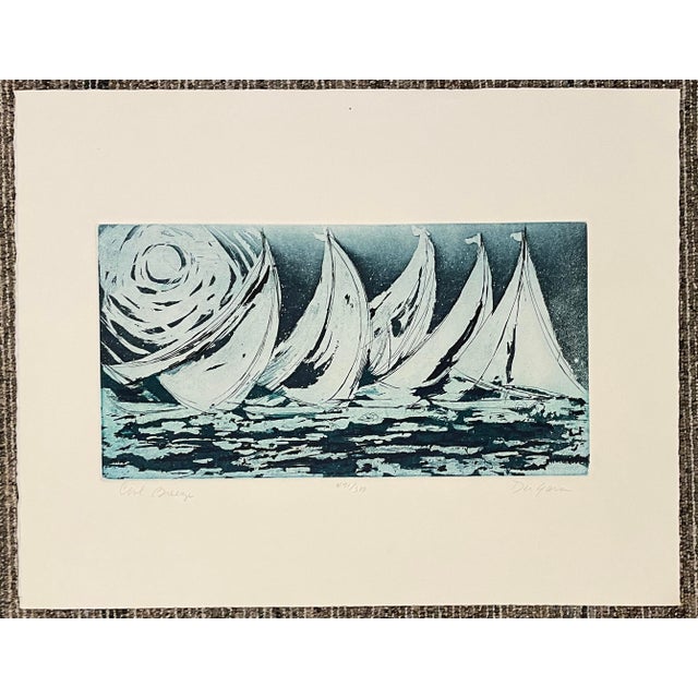 Ann DeGara Cool Breeze Etching For Sale - Image 4 of 4