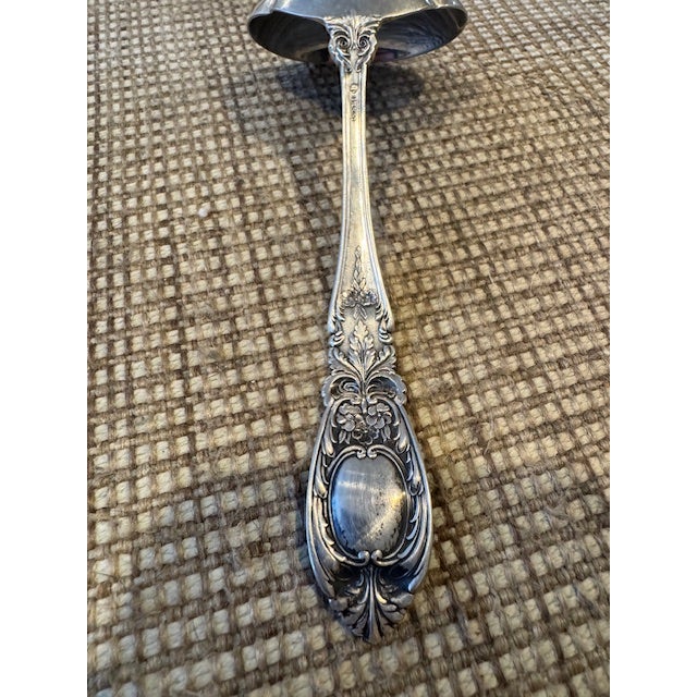 Antique estate find - a 1935 era INTERNATIONAL SILVER COMPANY Richelieu Pattern Sterling Silver GRAVY LADLE. Ladle is...
