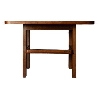 Art Deco Table in Walnut by Bruno Paul for Veb Deutsche Werkstätten Hellerau, 1930s For Sale
