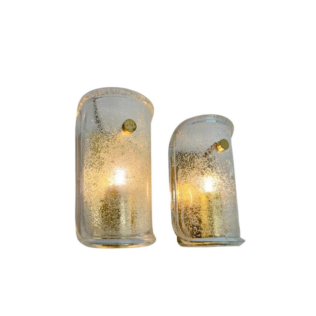 Vintage Murano Glass Wall Lights from Limburg, Germany, 1970s, Set of 2 For Sale - Image 4 of 15