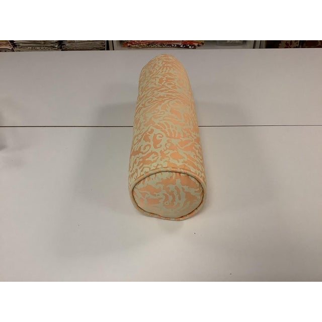 Textile Fortuny-Style Pillows and Bolster Pillows- 3 Pieces For Sale - Image 7 of 9