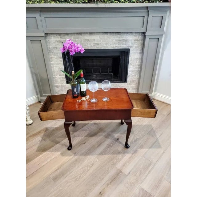 Auburn 18th Century George II Chippendale Period Tea Table For Sale - Image 8 of 11