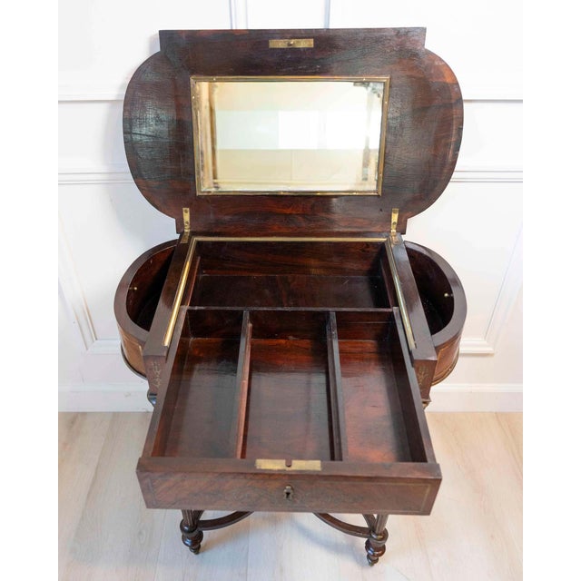 19th Century Napoleon III Marquetry Side Table, France, circa 1870 For Sale - Image 5 of 15