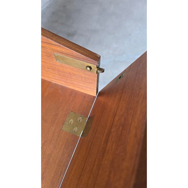 Mid Century Danish Teak Dresser Vanity Desk Combo by Borge Mogensen For Sale - Image 9 of 12