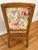 Vintage Pencil Reed Side Chair With Floral Upholstery For Sale - Image 10 of 12