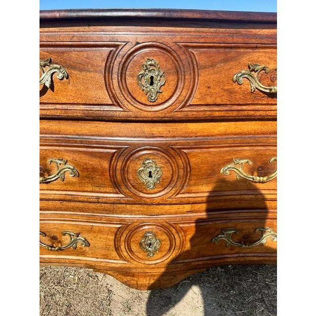 Brown 18th Century French Provincial Louis XV Solid Walnut Chest of Drawer / Commodes For Sale - Image 8 of 15