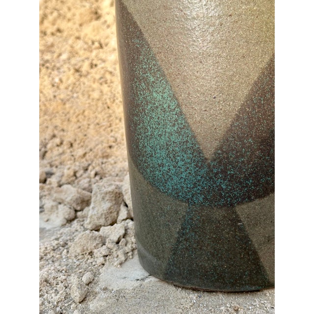 Studio Ceramic Floor Vase, Germany, 1980s For Sale - Image 10 of 18