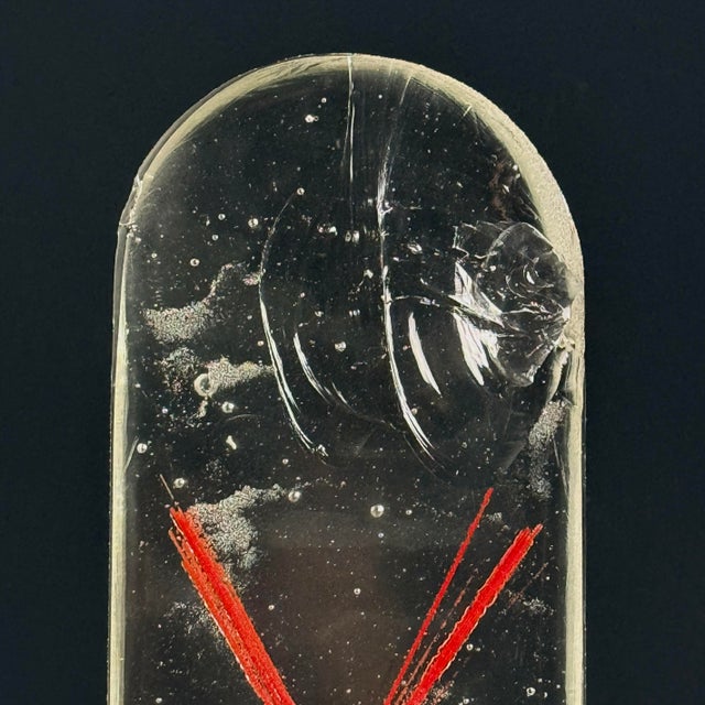 Vintage Abstract Glass Sculpture by Finn Lynggaard For Sale In Philadelphia - Image 6 of 8
