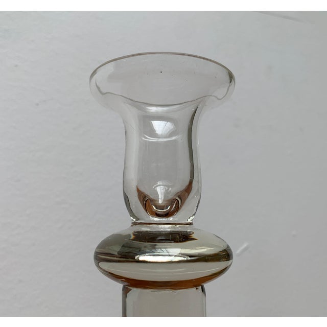 Vintage Glass Candleholder, 1970s, Set of 2 For Sale - Image 3 of 18
