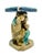 Chinoiserie Vintage Majolica Ceramic Monkey Plant Stand – Blue & Green Glazed Chinoiserie / Hollywood Regency For Sale - Image 3 of 12