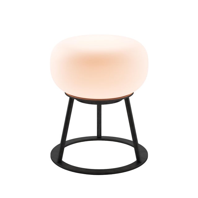 Modern TRIPOD Rechargeable Cordless LED Table Lamp, 3-Levels Brightness Touch Sensor Control, Black For Sale - Image 3 of 14