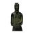 2020s Chinese Black Green Rustic Ancient Artistic Terra Cotta Soldier Figure For Sale - Image 5 of 6