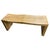2010s Andrianna Shamaris Natural Teak Wood Wave Bench For Sale - Image 5 of 18