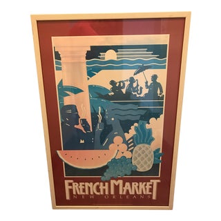 Rick Hughes Framed New Orleans Poster For Sale