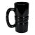 1970s Vintage Black Amethyst Ribbed Glass Mug Tankard | Indiana Glass - Tiara Exclusives For Sale