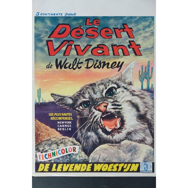 Modern Disney Le Désert Vivant Film Poster For Sale - Image 3 of 7